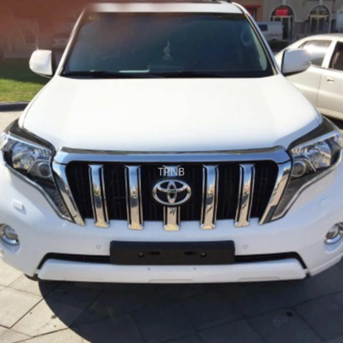 Для Toyota Land Cruiser Prado 150 FJ150 хром ABS передняя сетчатая решетка крышки аксессуары для стайлинга автомобилей