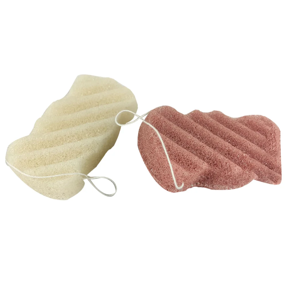 

2Pcs Makeup Remover Pads Sponge Facial Exfoliating Cleaning Sponges Scrubbers