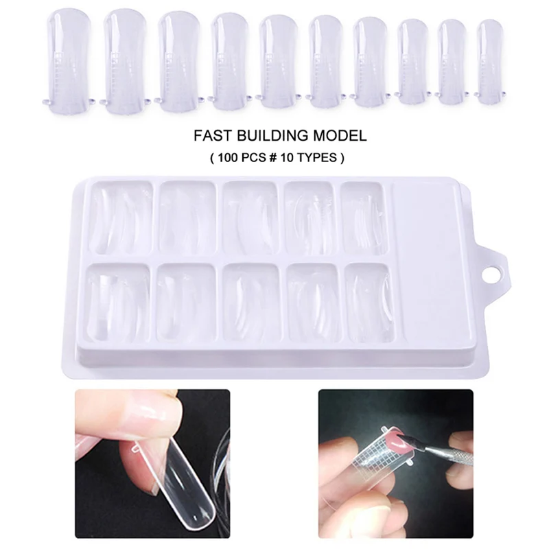 Наращивание ногтей гель искусство ручка советы плесень набор строитель Макияж