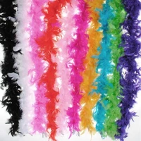 2022 new colorful thicken feather boa fluffy turkey feather boas wedding decoration women lady clothing accessories