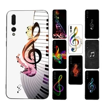 musical notes phone case soft silicone case for huawei p 30lite p30 20pro p40lite p30 capa