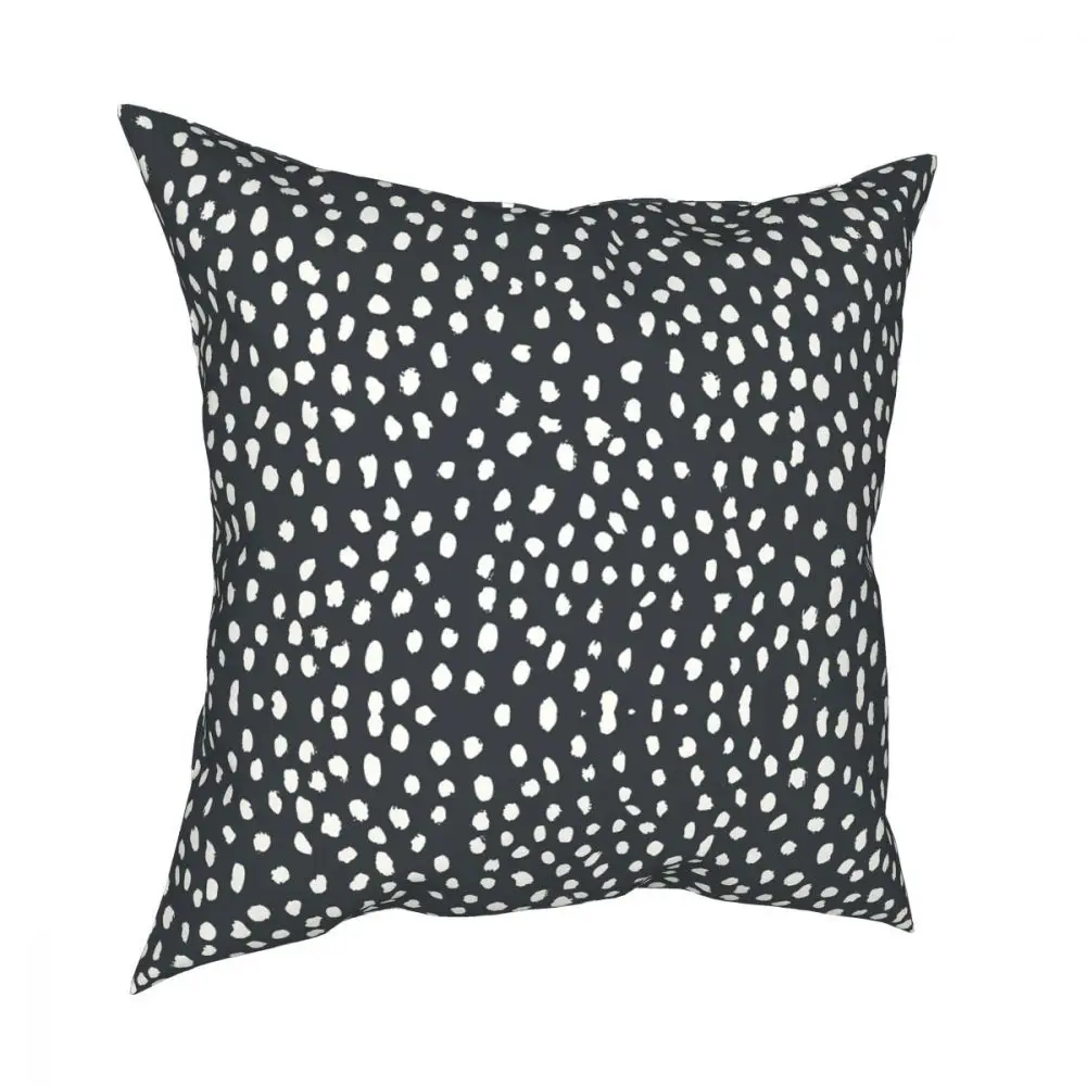 

Dark Grey Dalmatian Dots Print Square Pillow Case Polyester Decorative Pillow Dog Lover Fashion Pillowcover Home Decor