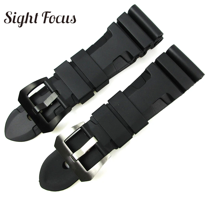 

24mm 26mm Dive Watch Bands for PAM Rubber Silicone Strap for Sunnto Wrist Watch Bracelets Sport Bands Dive Watch Straps Orologio