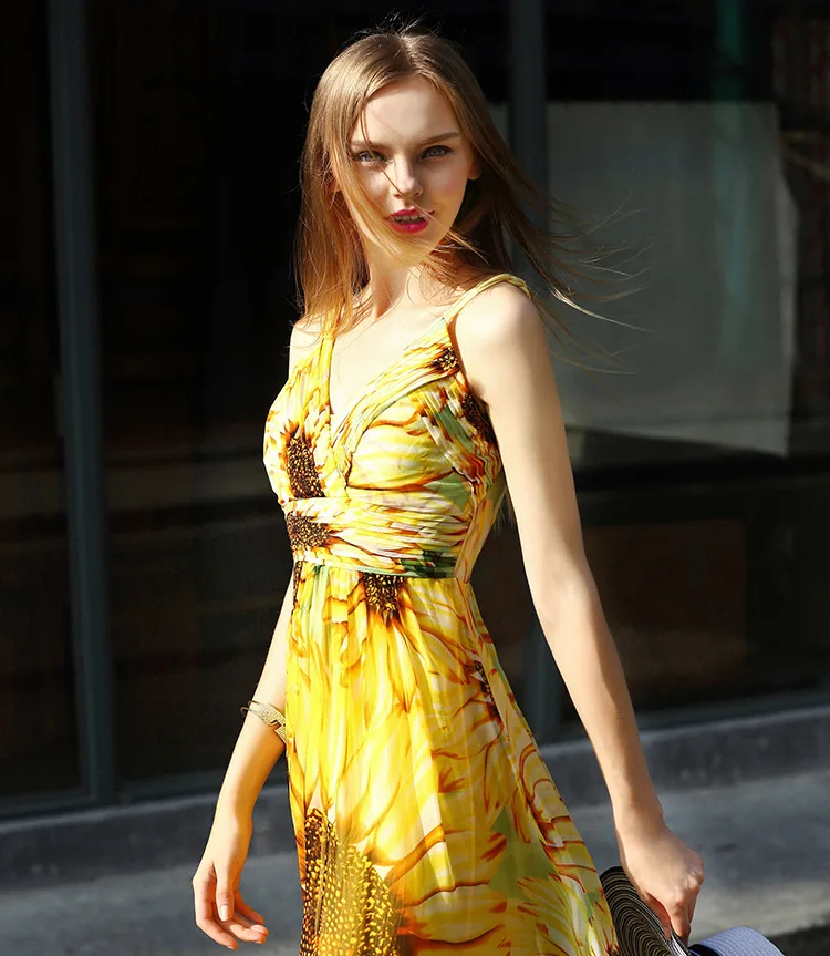 Boho новый стиль длинное летнее платье для женщин с открытой спиной пляжные