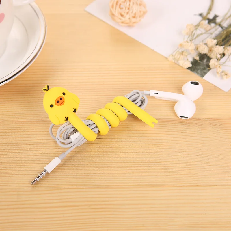 1 шт. милый мультфильм Winder кабель протектор Организатор линии передачи данных