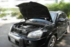 Для 2005-2010 Hyundai Tucson SUV автомобильный Стайлинг передний капот модификация газовые стойки подъемная поддержка амортизатор углеродное волокно