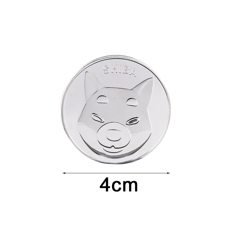 Косплей Shiba Юбилейные монеты Монетка с принтом Собака сувенир искусство