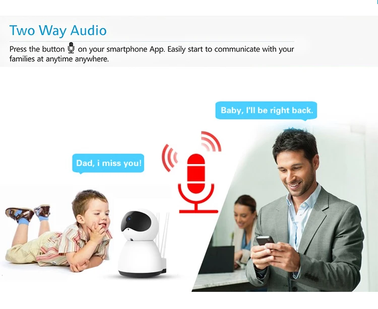 JPT новый стиль умный дом безопасности беспроводная мини камера ясное ночное