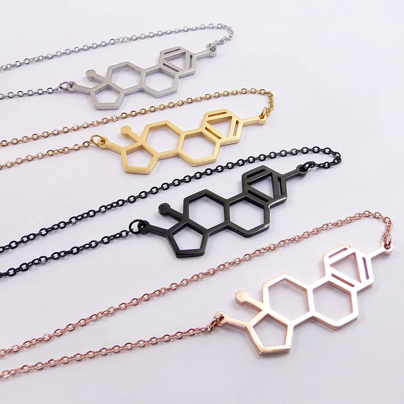 Эстрогеновое ожерелье с дизайном молекула медицинская бижутерия для женщин