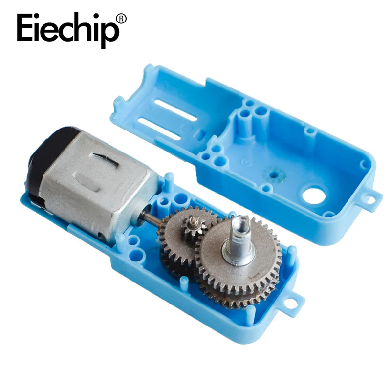 Двигатель постоянного тока 3В-6В TT синий металлический редукторный