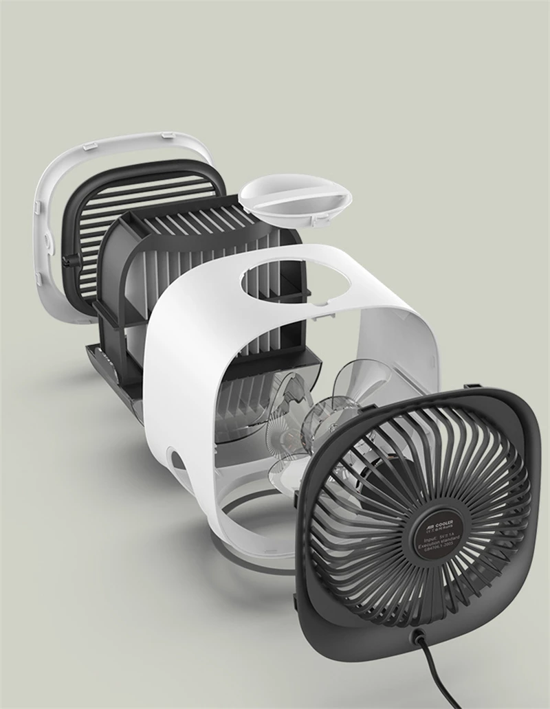 

Mini climatiseur Portable, humidificateur multifonction, purificateur USB, refroidisseur d'air de bureau, ventilateur