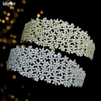 cubic zirconia cz zircon wedding tall tiaras and crowns crystal european bridal headpiece pageant hair accessories for women