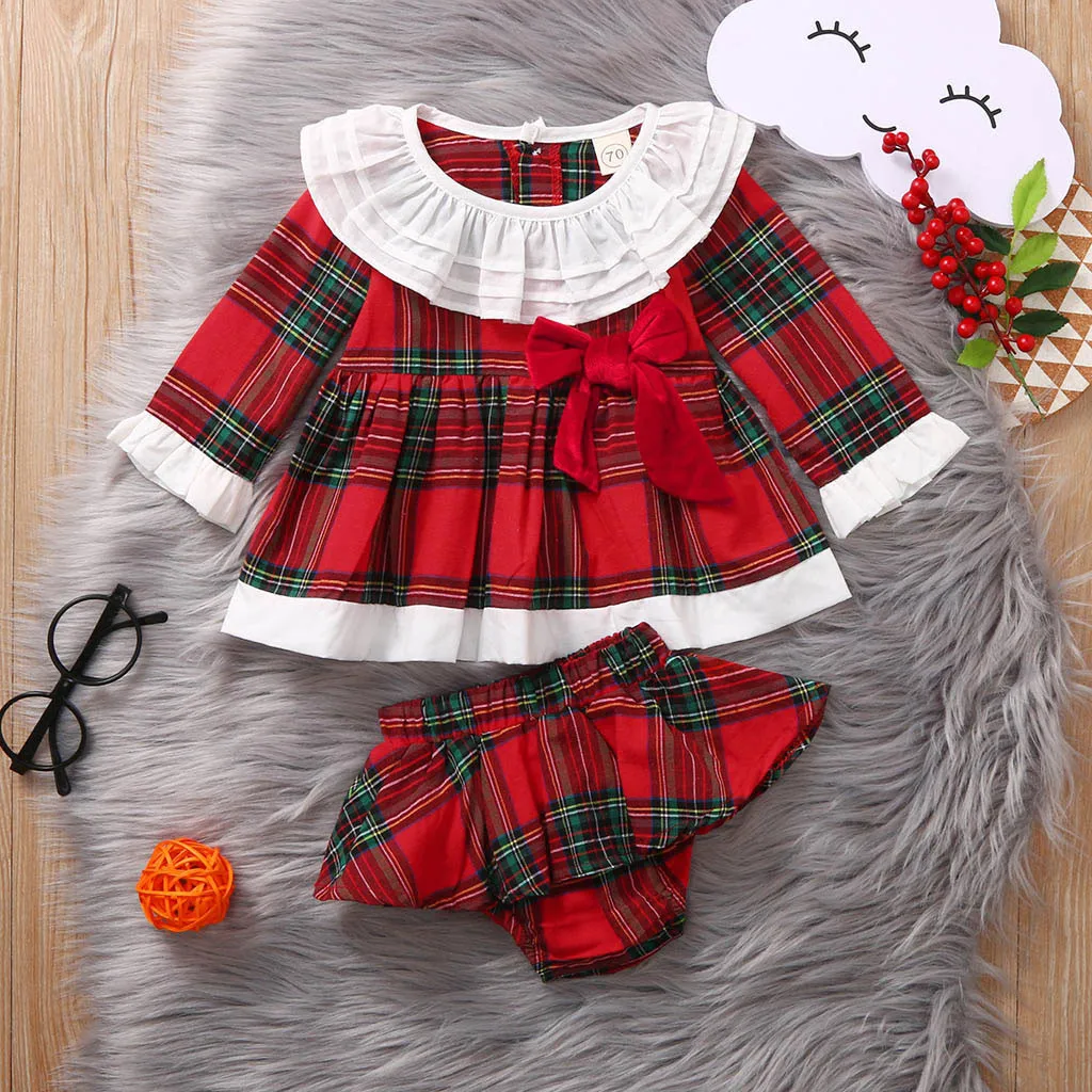 Новый тренд комплект одежды для девочек одежда с оборками и бантом маленьких