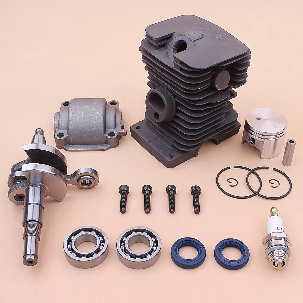 Коленчатый вал 37 мм цилиндр поршневой двигатель подножка комплект для Stihl MS170 017 MS