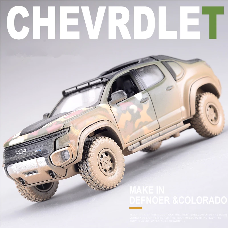

1:32 Chevrolet Colorado ZH2 Alloy Car Model Die Casts Vehicles Car Model Off-road Vehicles Model Toy Car Collection Kids Gift