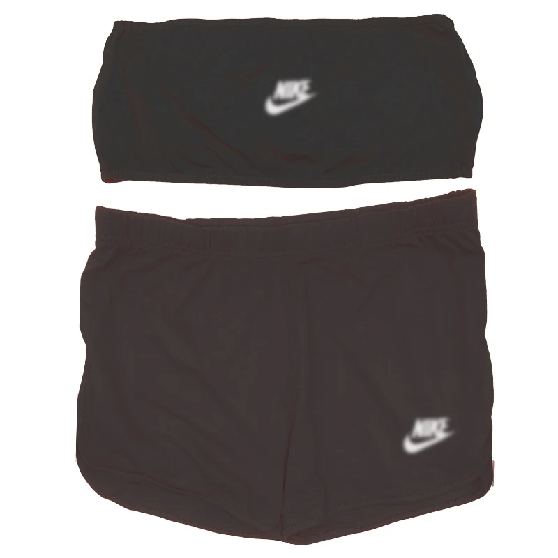 

Шорты женские с завышенной талией, брендовые модные повседневные с белым логотипом, пикантная пляжная пикантная одежда, черные