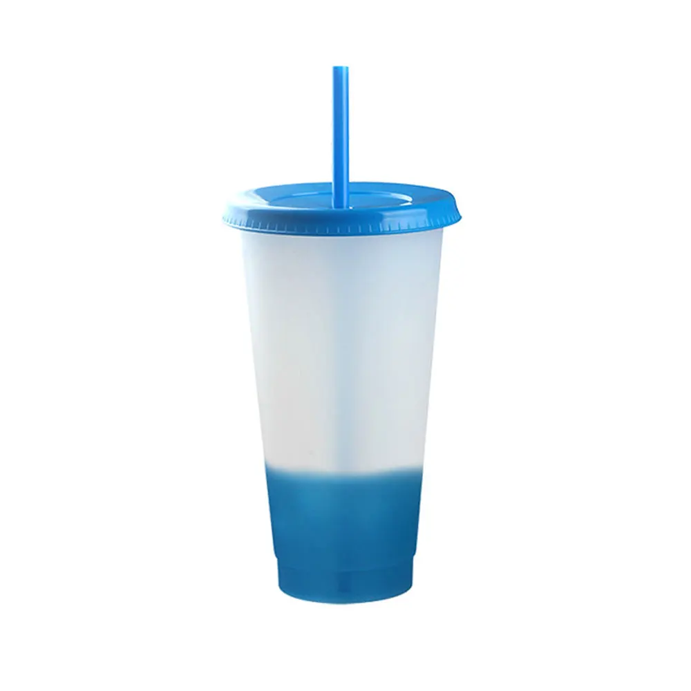 

Cold Color Changing Cup Magical Plastic Cold Water Color Changing Cup Tumbler Discoloration Changing Reusable Colour Cup With