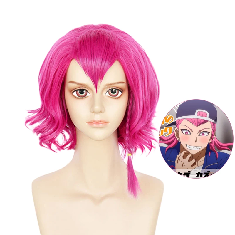 

Парик для косплея Kazuichi Souda, короткие термостойкие синтетические волосы из кос данганронпа, карнавальные парики для вечевечерние