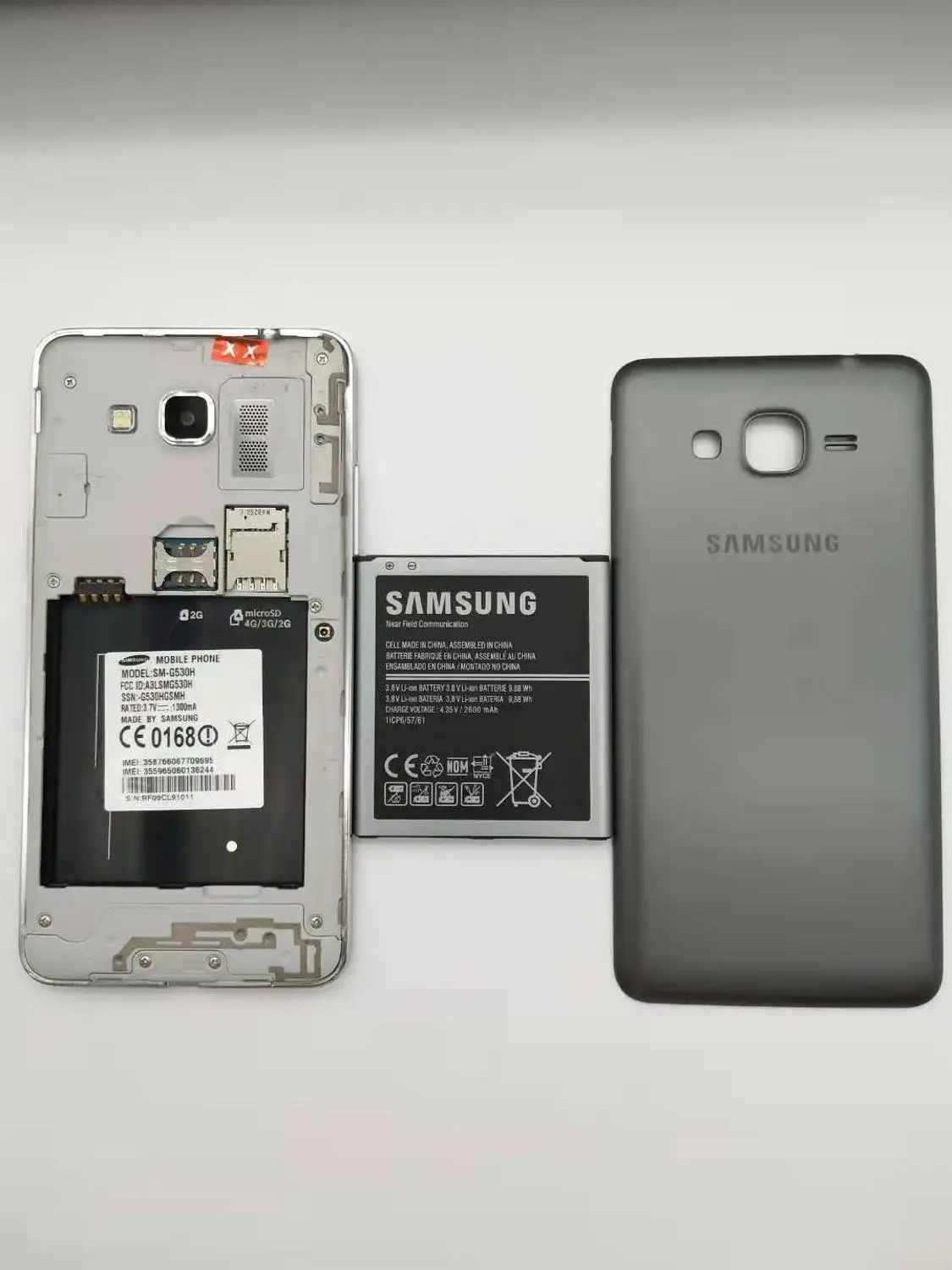 Восстановленный Samsung G530H Galaxy Grand Prime G530 Оригинальный сотовый телефон Ouad Core Dual Sim 1 ГБ