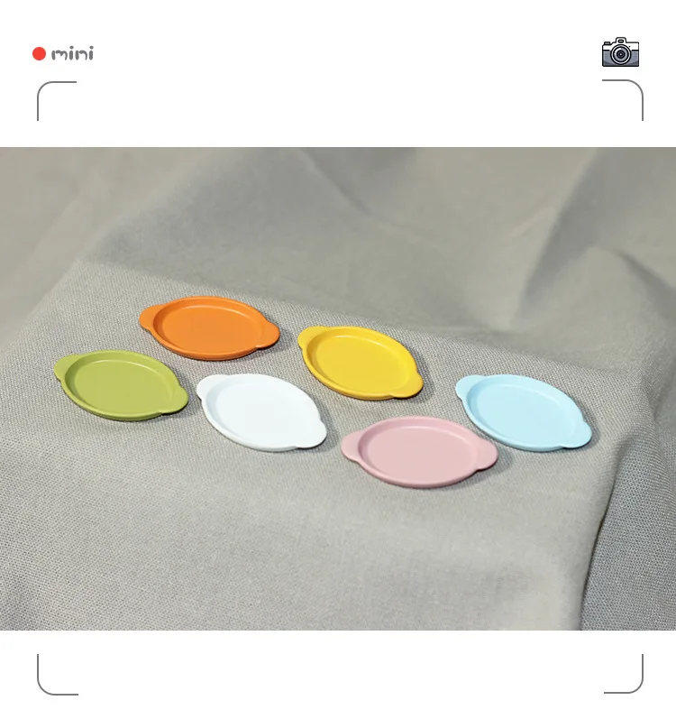 

4 шт. 1/12 Миниатюрные аксессуары для кукольного домика, мини-пластиковые бинауральные диски большого размера, искусственная модель для кукол...