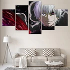 Hd Печать Современная Настенная Картина на холсте Токийский Гуль улыбка Кен канек 5 шт. домашний декор аниме постер Декор для гостиной