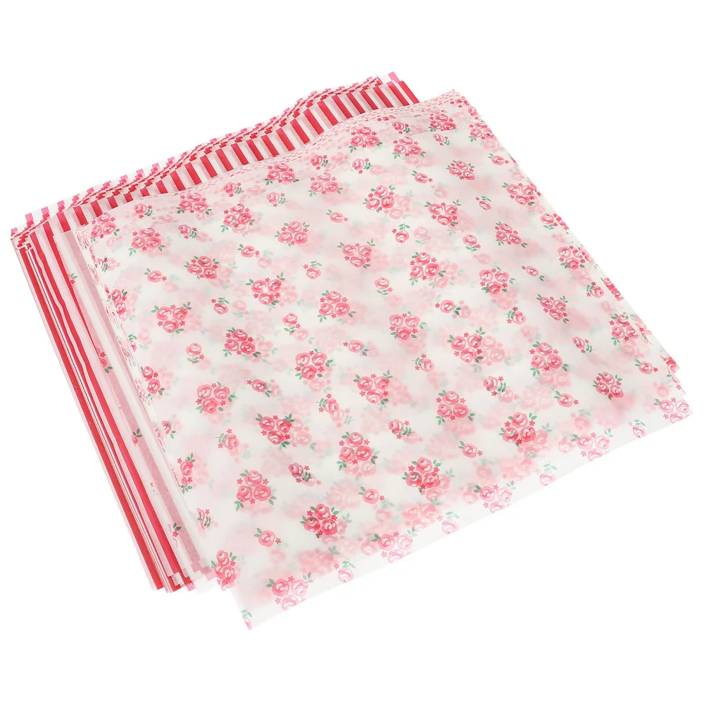 

100 Sheets Greaseproof Baking Wax Paper Food Bread Baking Packaging Paper