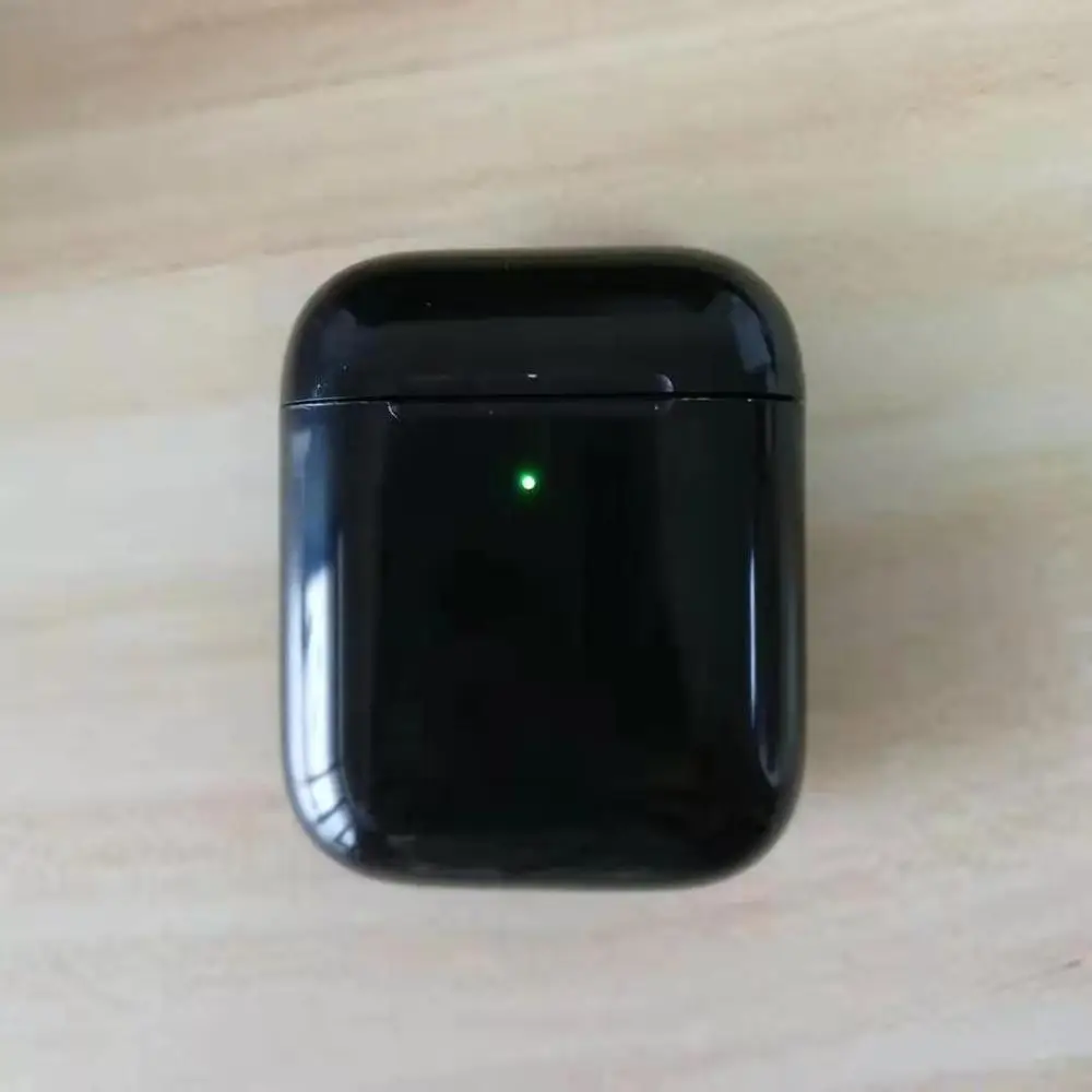 Blackpods i800 беспроводные наушники Air 2 Super Bluetooth 5,0 наушники всплывающее Беспроводное зарядное устройство стереогарнитура 1536U вес 46 г - Цвет: Black