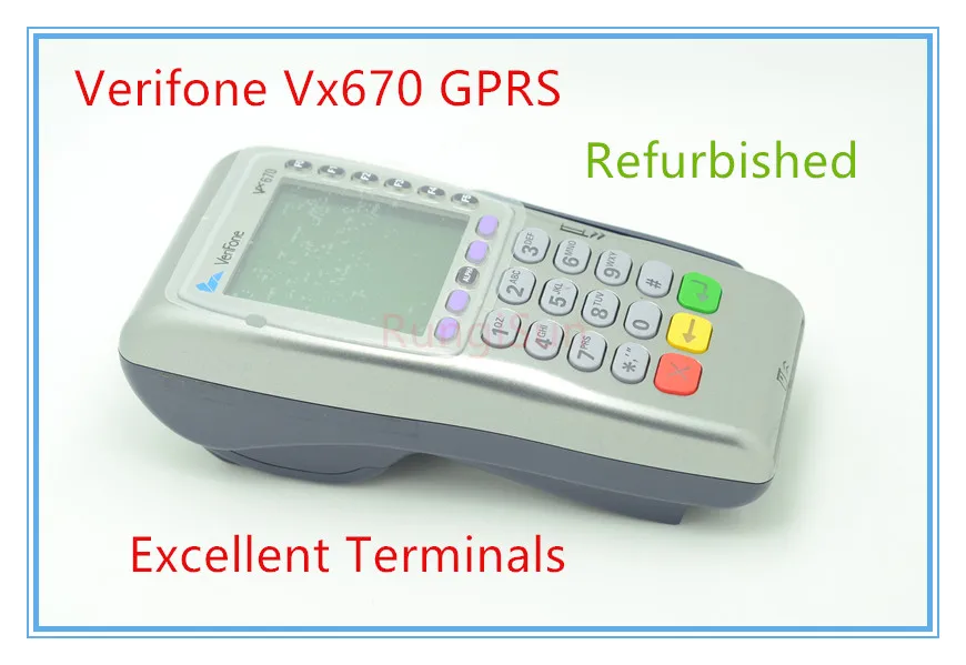 Б/у разблокированный POS-терминал Vx670 GPRS для кредитной карты | Электроника