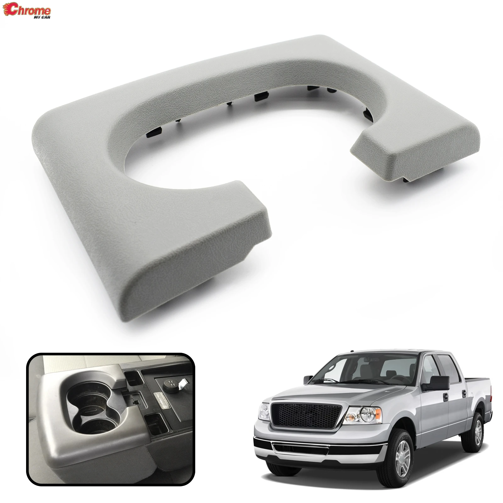 Car Accessories Center Console Cup Holder Armrest Pad Replacement For Ford F150 F-150 2004 - 2008 2009 2010 2011 2012 2013 2014