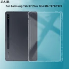 Чехол для Samsung Galaxy Tab S7 Plus, 12,4 дюйма, SM-T970, SM-T975, SM-T976B, мягкий силиконовый защитный чехол из ТПУ с держателем для карандашей