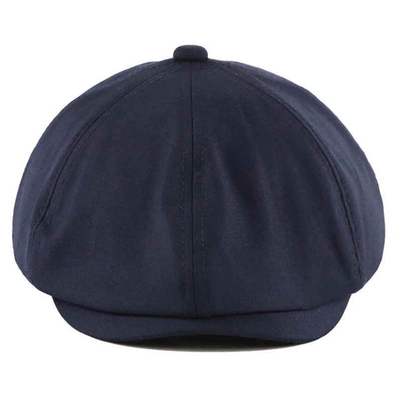 Нежный Для мужчин в ретро стиле с закруглёнными краями и пуговицей сверху Кепки