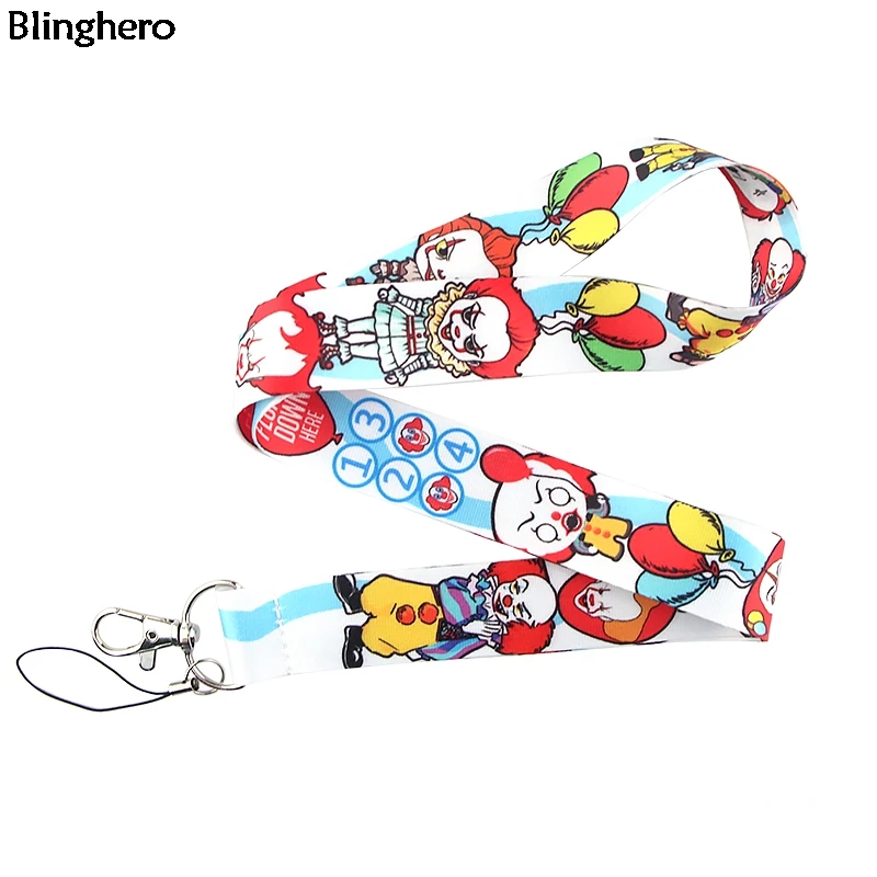

Blinghero Ghost Lanyard ID Badges Mp3 Mobile Phone Holder Neck Straps With Keys Cool Men Women Accessories BH0383