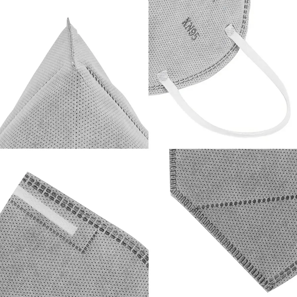 

50pcs 5 Layer KN95 Mask Adult Dustproof Anti-droplet Protective Face Mask Cover Soft Breathable Mouth Mask kn95mask