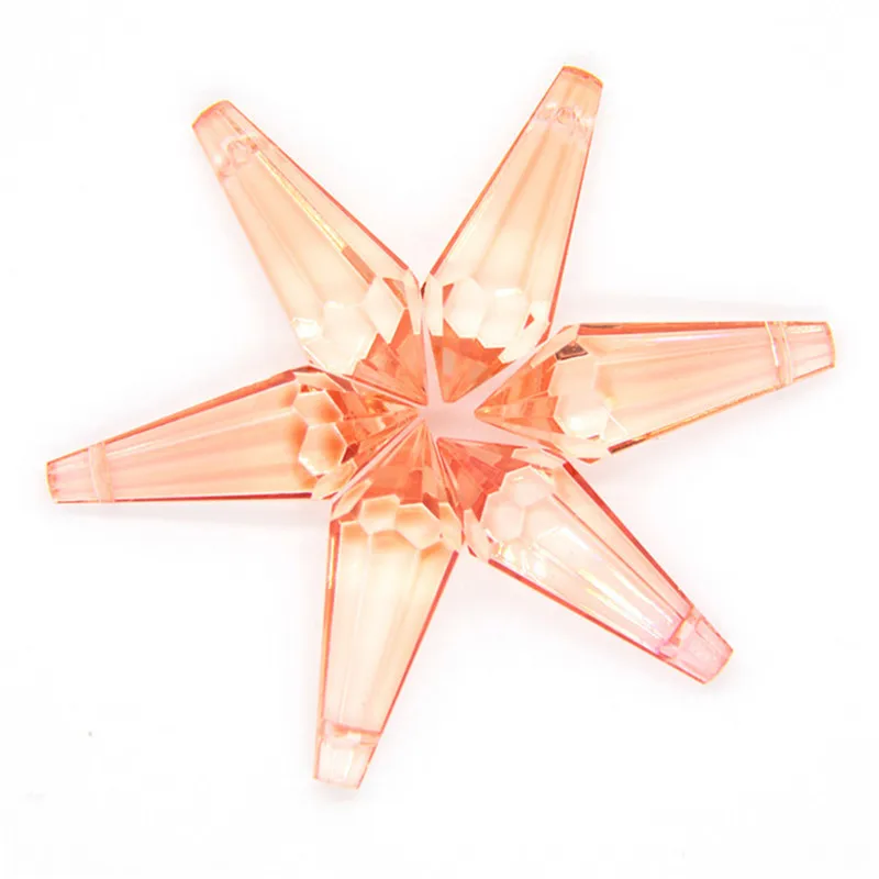 K9 качество 38 мм смешанный цвет кулон хрустальная люстра призма фэн-шуй детали |