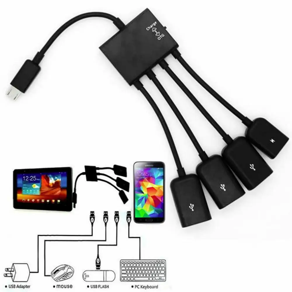 Адаптер-концентратор EastVita Micro USB OTG для смартфонов/планшетов сплиттер Apple Samsung Lenovo |