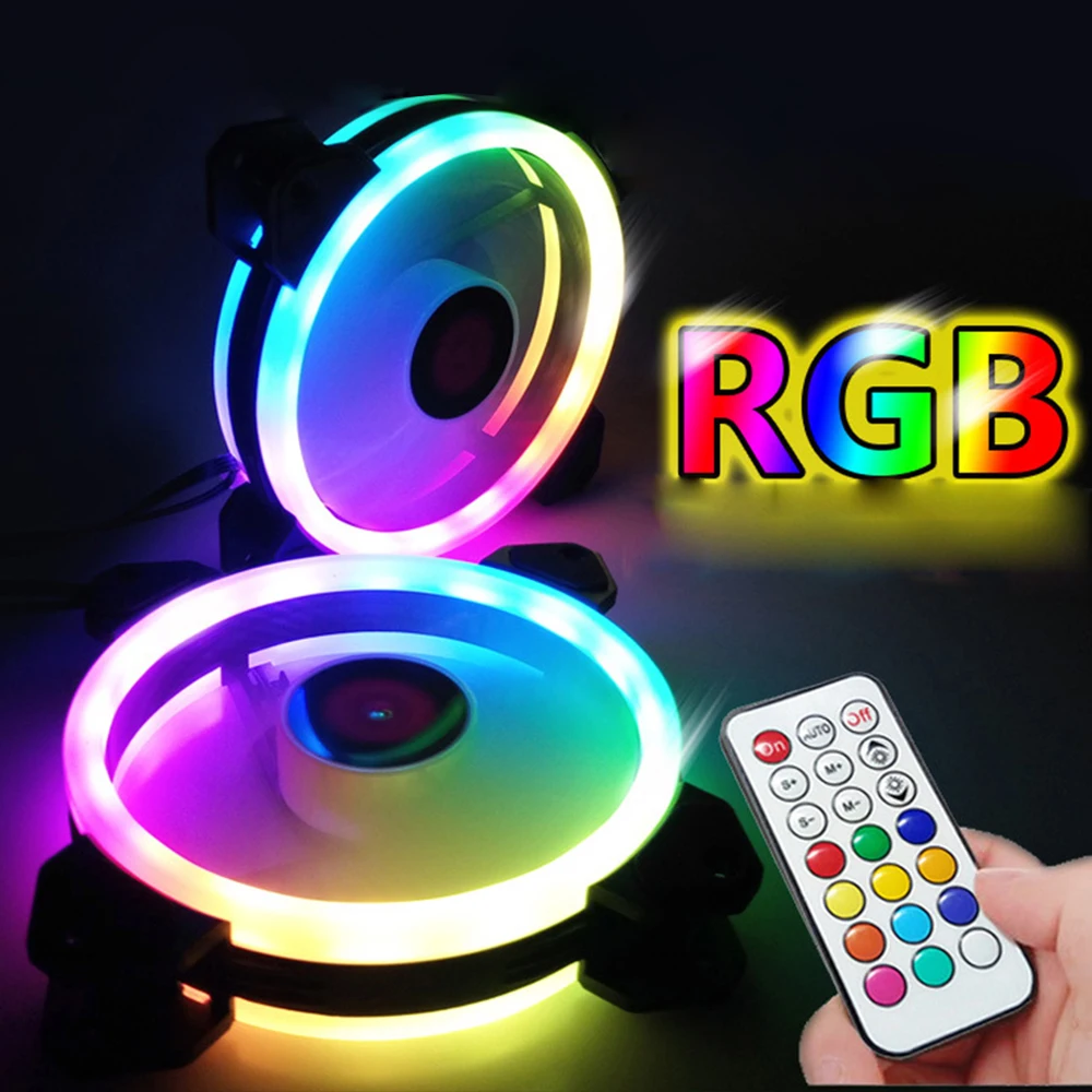 COOLMOON 120 мм компьютерный чехол с вентилятором охлаждения кулер регулируемой RGB