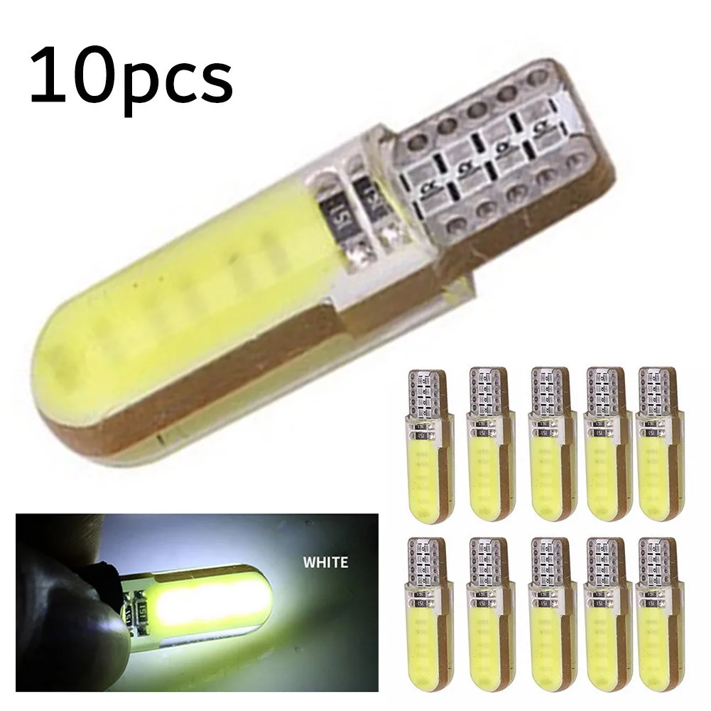 

10pcs Car LED Width Light T10 License Plate Light Fog Light COB Reading Lamp Halogen Upgrade Bulbs