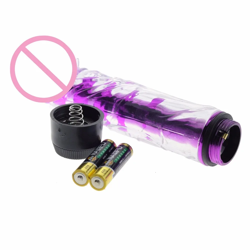 Многоскоростной гелевый вибрирующий фаллоимитатор 100% водонепроницаемый