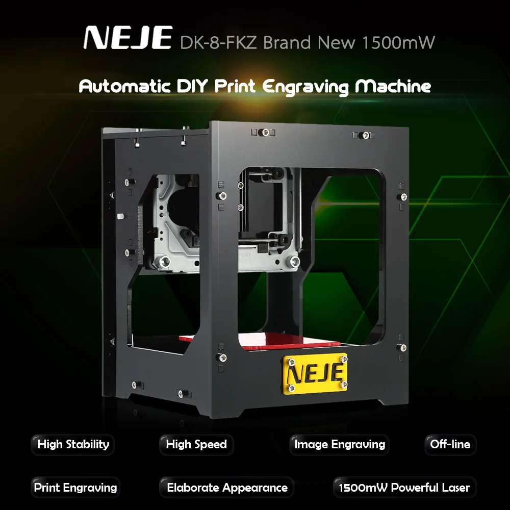 

New 1500mW CNC Router USB Laser Engraver Cutter Automatic DIY laser engraving machine Off-line Operation + Protective Glasses