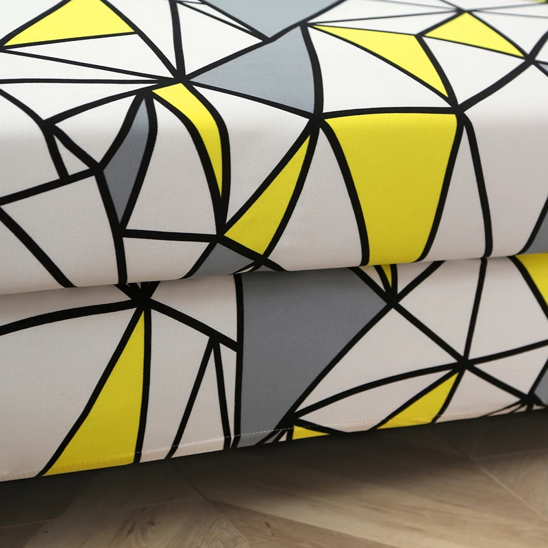 

Geometric Printed Slipcover Stretch Four Season Sofa Covers Furniture Protector Polyester Loveseat Couch Cover L 1/2/3/4-seater
