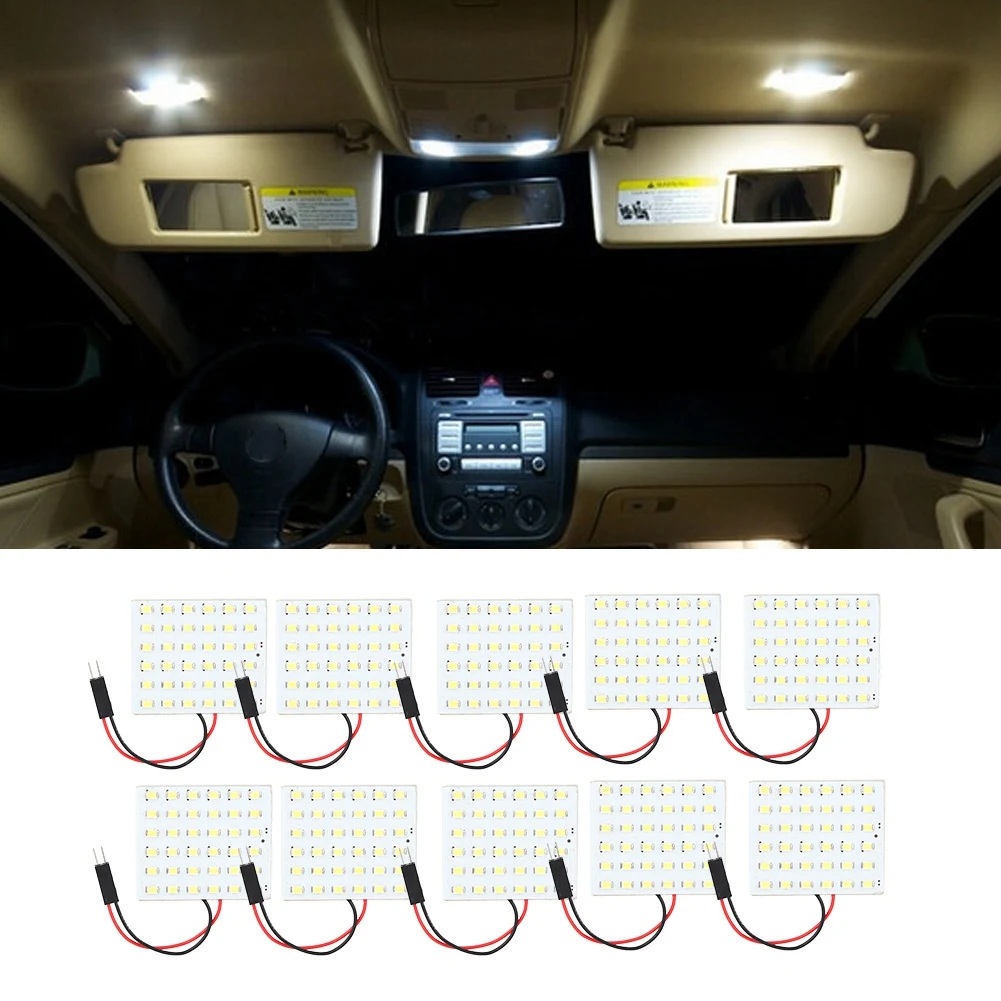 

10Pcs 12V 2W Super Bright 1210 LED Car Led Auto Interior Reading Lamp Bulb Light Dome Vehicle Panel Lamp For T10 Energy Saving