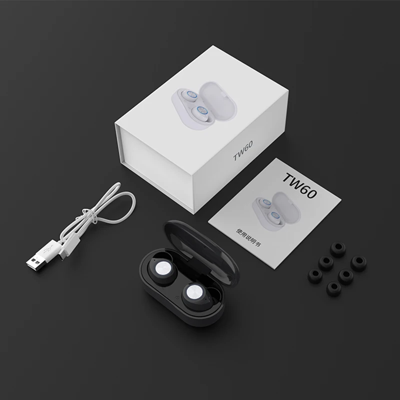TW60 наушники-вкладыши TWS Bluetooth 5 0 Наушники цветные модные наушники-капельки