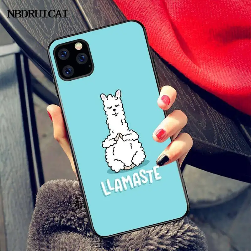 Чехол для телефона PENGHUWAN No Prob Lama Llama Alpacas черный чехол из ТПУ с корпусом iPhone 11 pro XS MAX