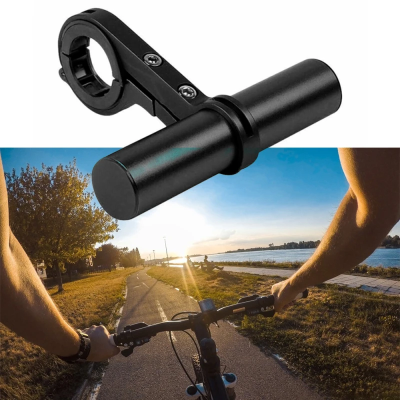 

10CM Carbon Tube Bicycle Handlebar Extender Mount Mountain MTB Bike Cycling Headlight Bracket Lamp Flashlight Holder Accessories