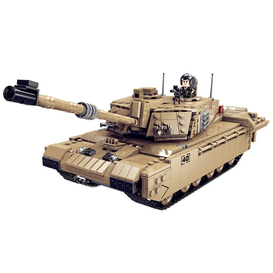 Военная серия XINGBAO 06033 основной боевой танк Challenger II набор строительных блоков