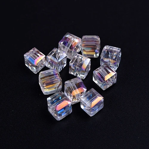

100pcs/lot 4/6mm AB Color DIY Crystal Beads for Jewelry Making Decorative
