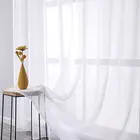 Тюлевая занавеска JUNBIE для гостиной, занавеска из тонкой ткани для спальни, Занавески Из Органзы