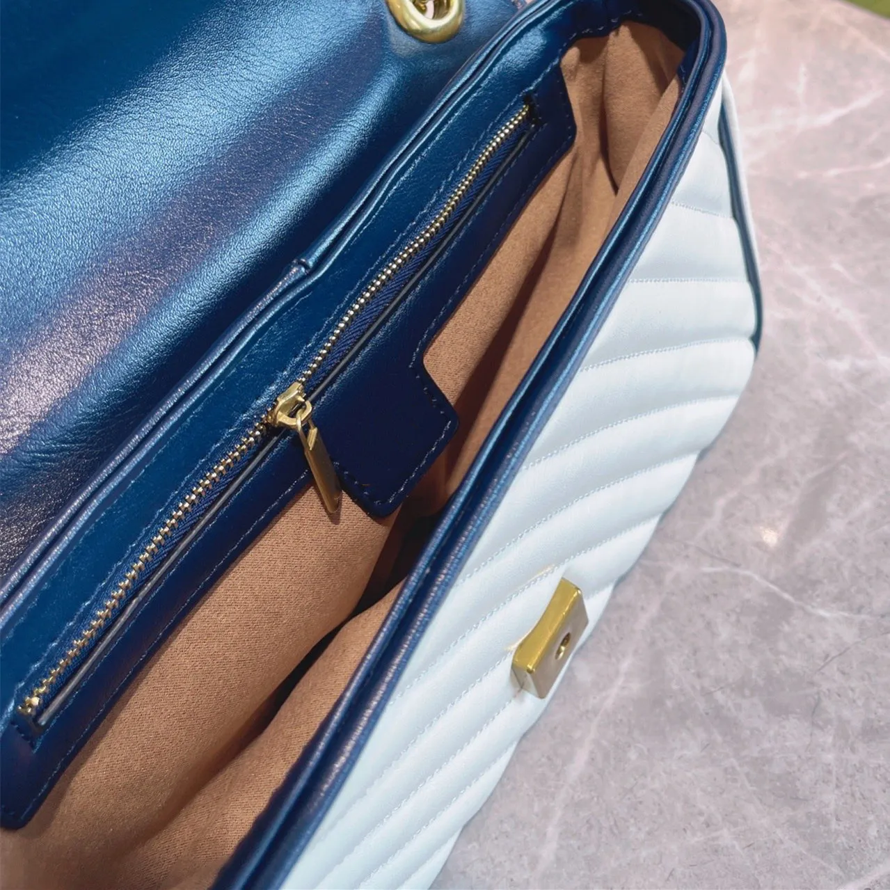 

Brand New Leather Marmont Chain Bag Dionysus Bag Wavy Mini One Shoulder Classic GG Women's Bag Sac A Main Purse Satchels Bolso