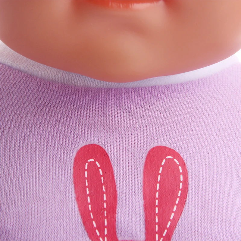 Костюм с милым кроликом модная повседневная одежда для девочек 18 дюймов