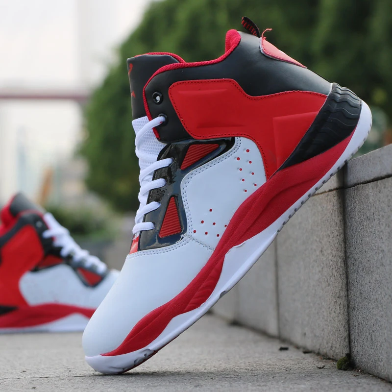 

Мужская Профессиональная баскетбольная обувь с высоким берцем, мужской амортизирующий светильник, баскетбольные кроссовки, противоскольз...